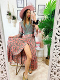 Kimono o abito etnico Base Rosa
