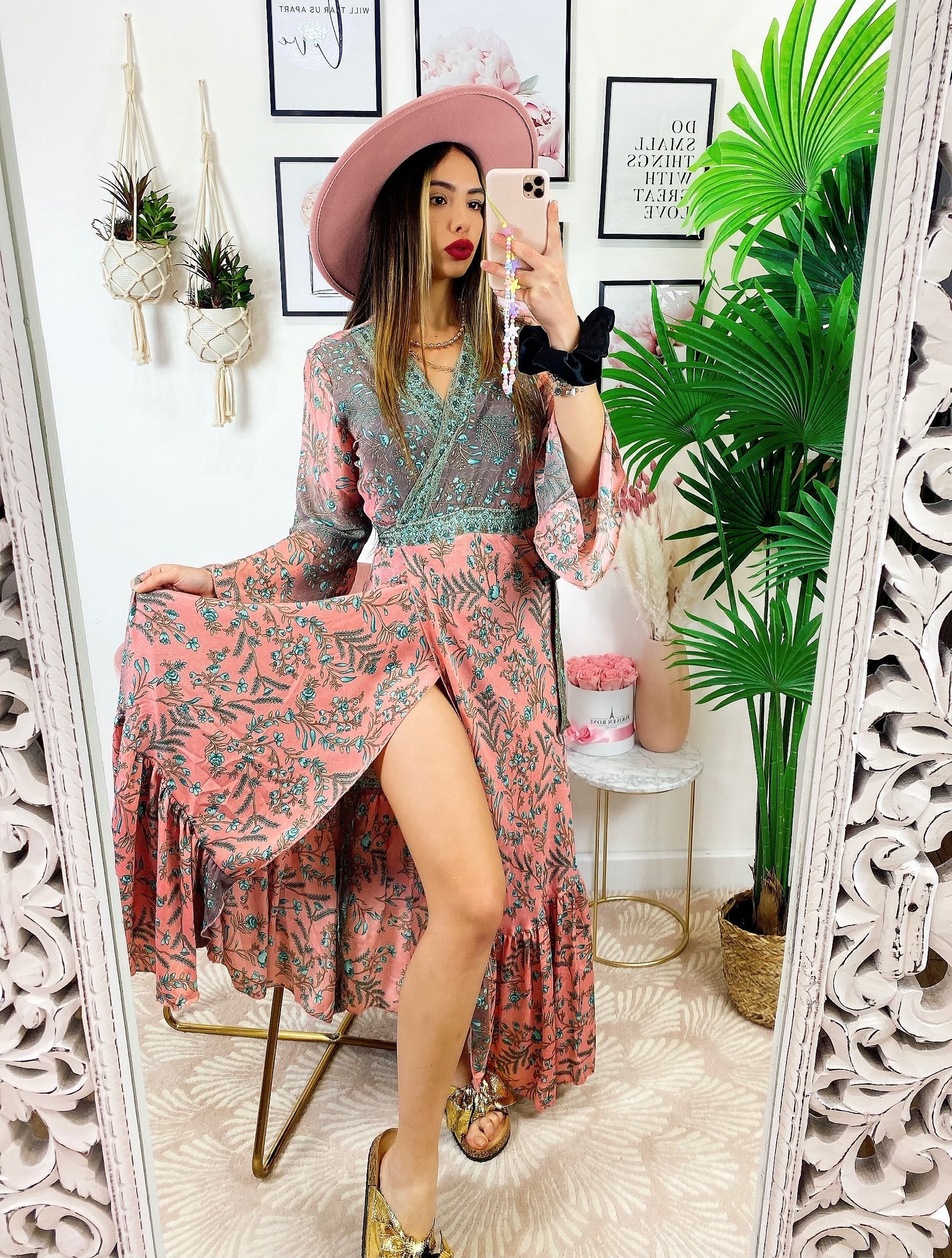 Kimono o abito etnico Base Rosa