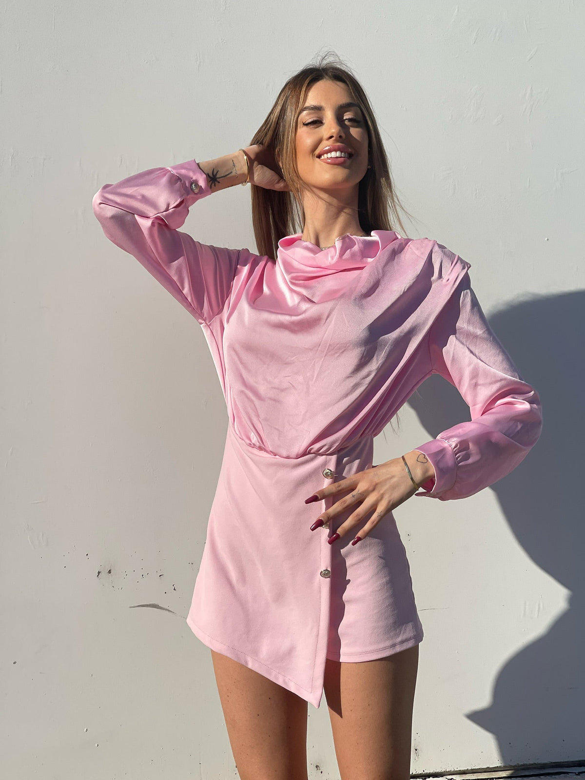 Tutina a portafoglio rosa