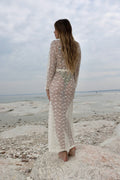 Kimono in pizzo bianco