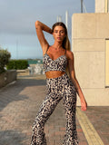 Completo animalier top e pantalone