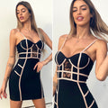 Abito Bustier nero e rosa
