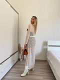 Kimono in pizzo bianco