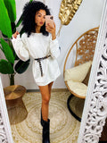 Maxi felpa easy bianca