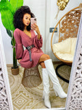 Abito mon paris con scollo a V