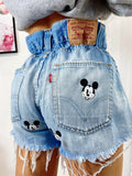 Short Levi’s Vintage con stampa topolino bagno chiaro