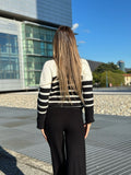 Cardigan bianco e nero