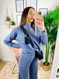 Completo Maglia e pantalone quality Azzurro
