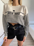 Short nero in panno con cintura