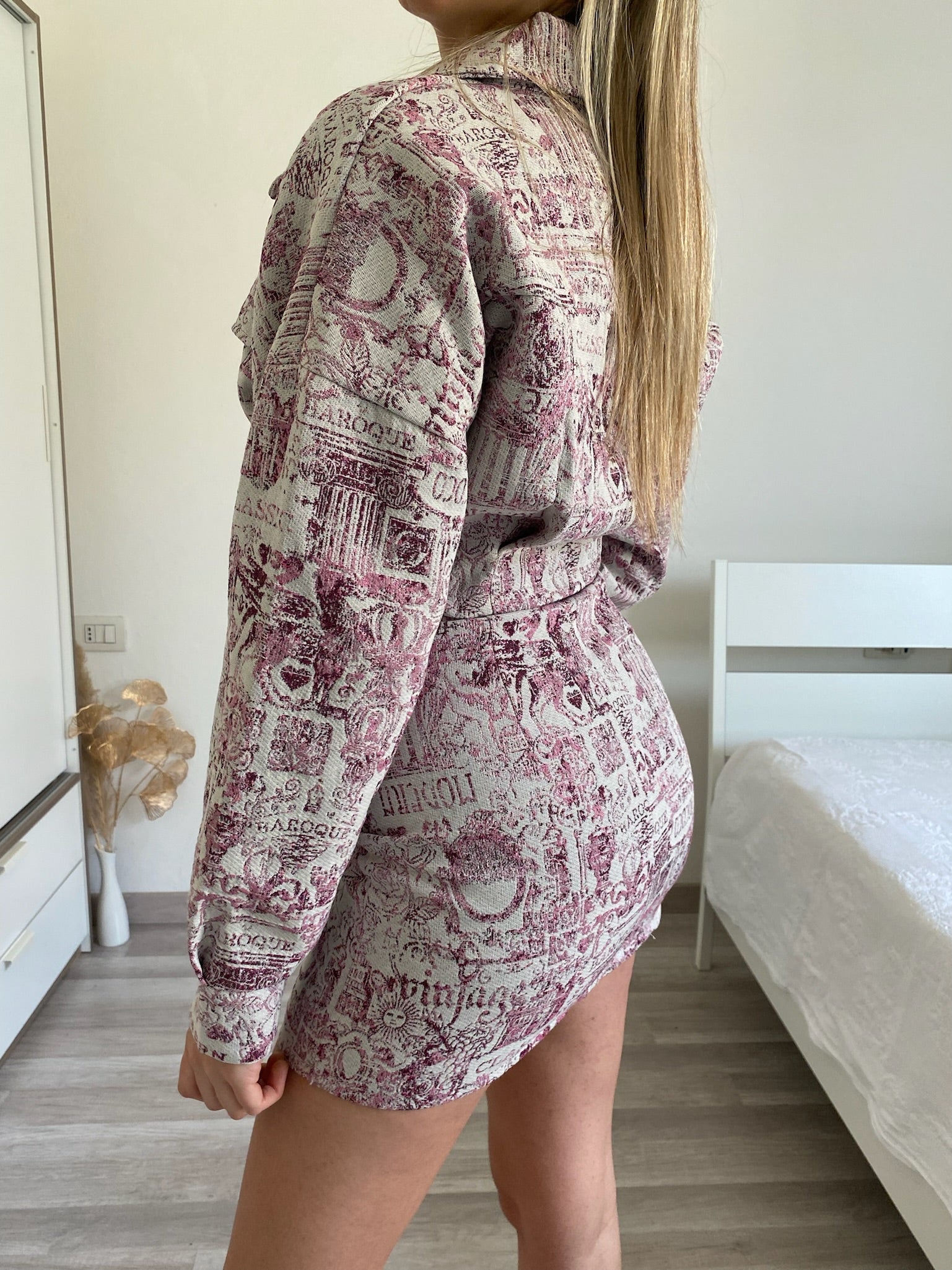 Completo giacca e gonna Fuxia