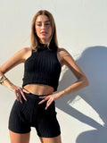 Completo a trecce nero