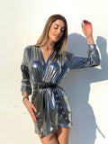 Abito glam night silver