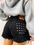 Short Levi’s Vintage nero con borchie
