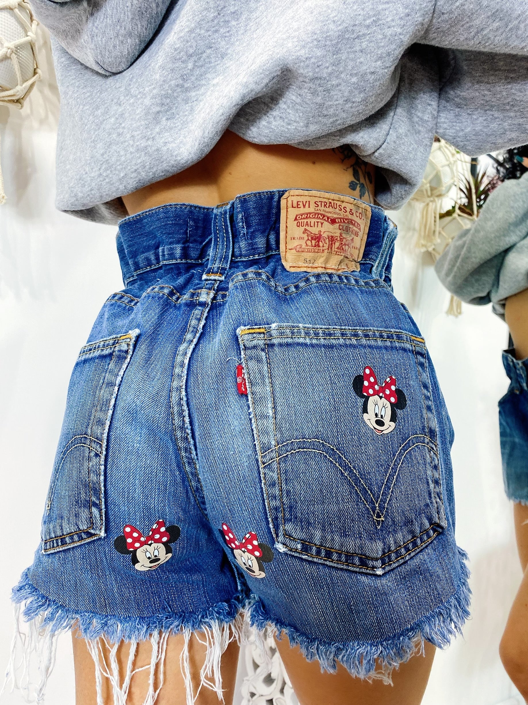 Short Levi’s Vintage stampa topolina senza strappi