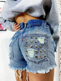 Short Levi’s Vintage con Borchie Argento
