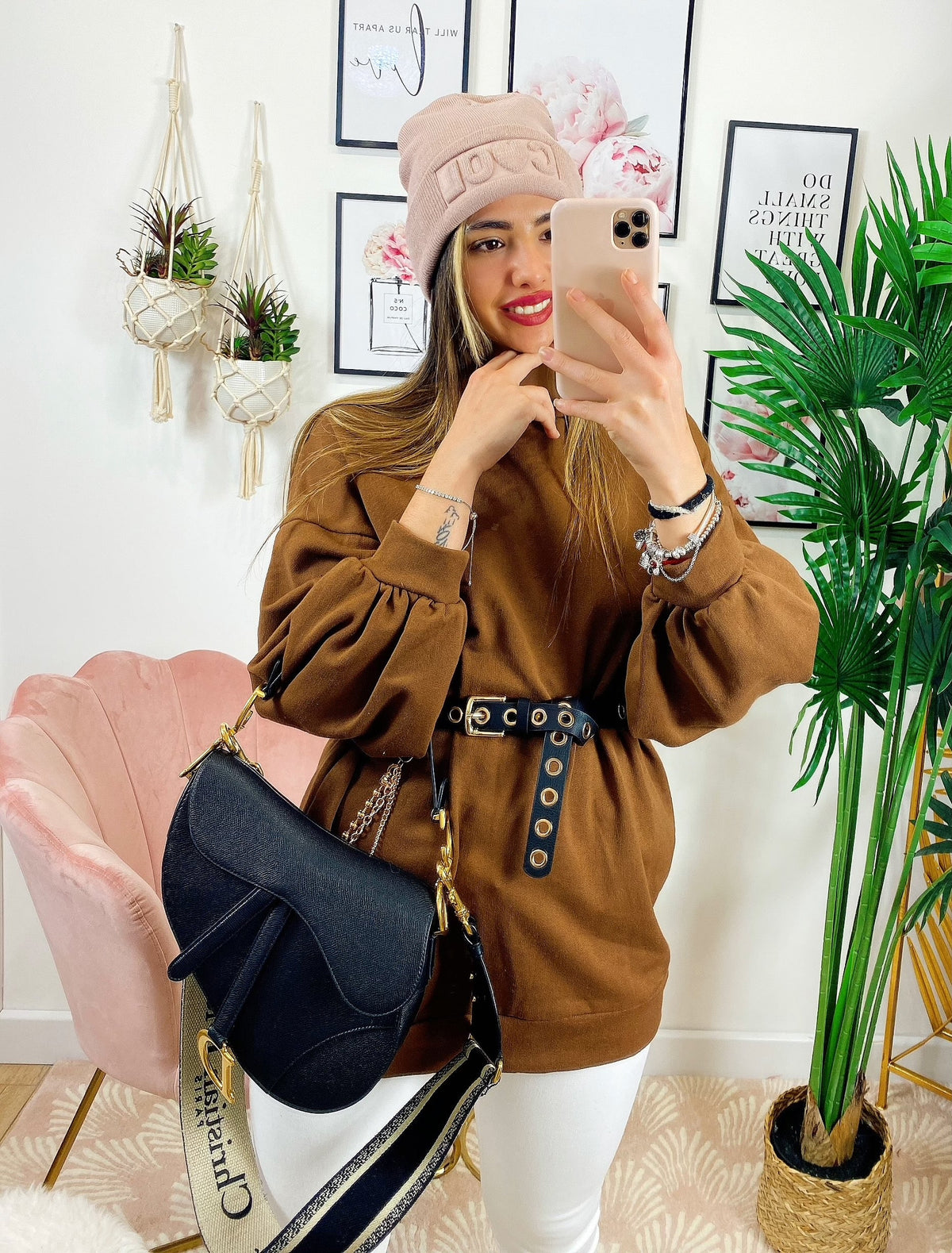 Maxi felpa easy camel