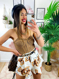 Short con Orsetti Bianco