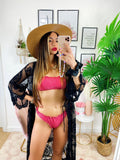 Pareo/kimono lungo in pizzo