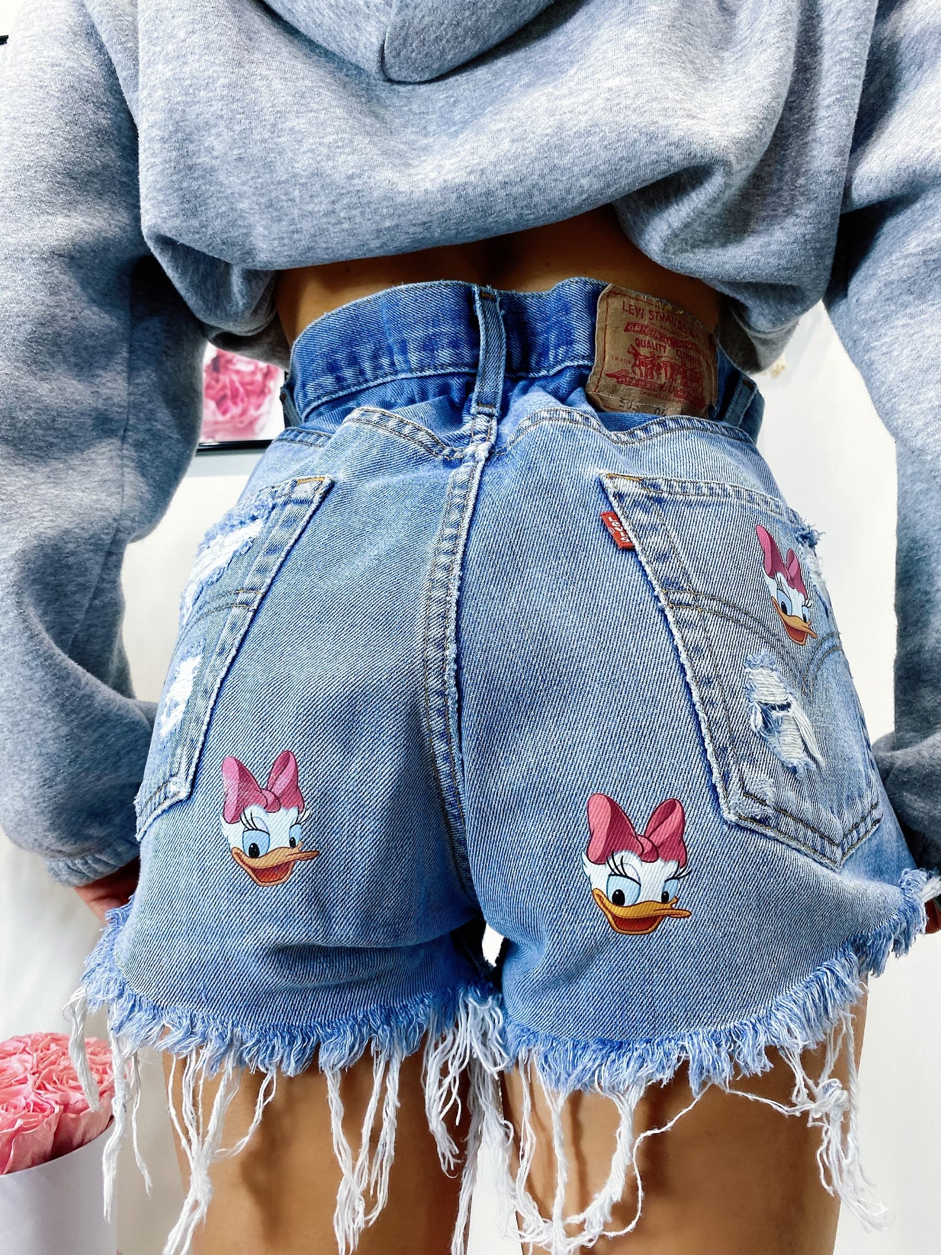 Short Levi’s Vintage con stampa Paperina medio chiaro