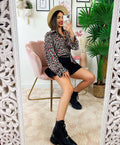 Camicia Maculata con Stelle fucsia e borsetta inclusa