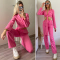 Completo top e pantalone Fuxia