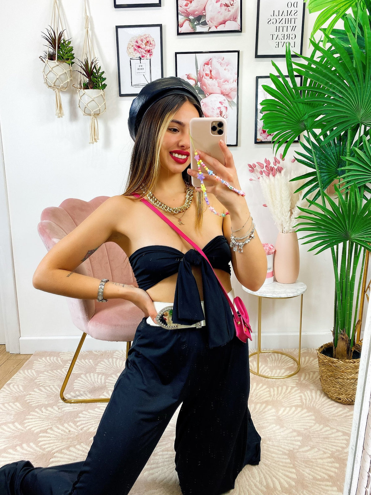 Completo Pantalone e Top con fiocco