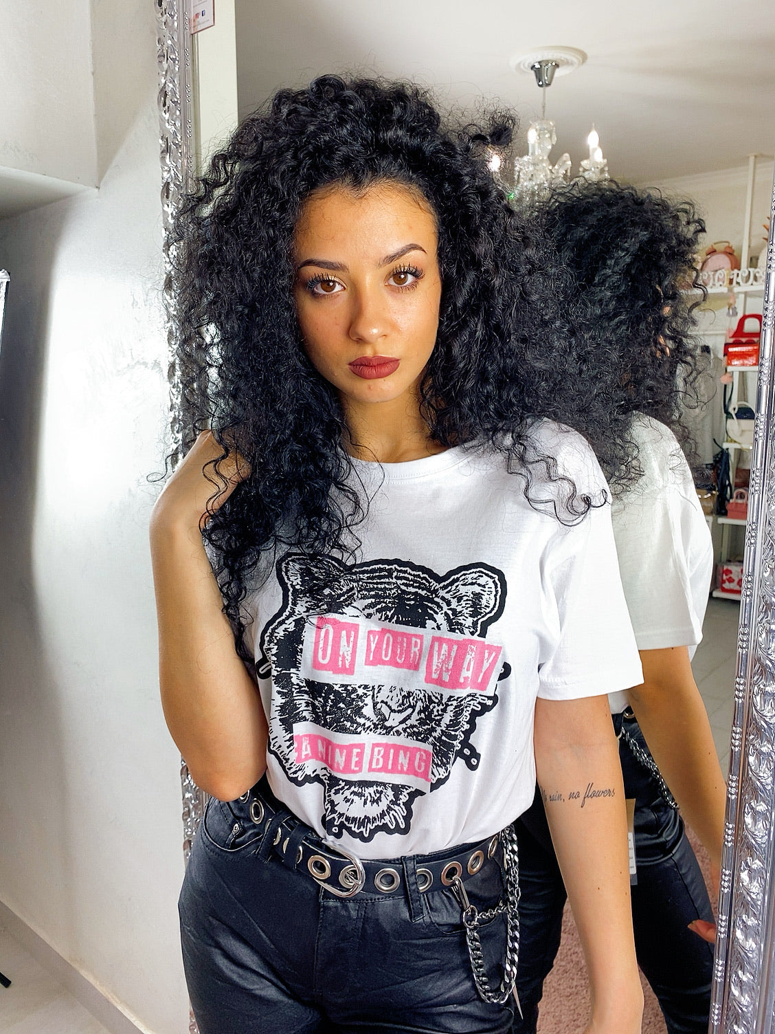 T-shirt bianca con stampa
