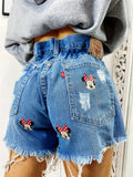 Short Levi’s Vintage stampa topolina con strappi