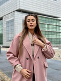 Cappotto over rosa