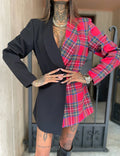 Abito a blazer scozzese