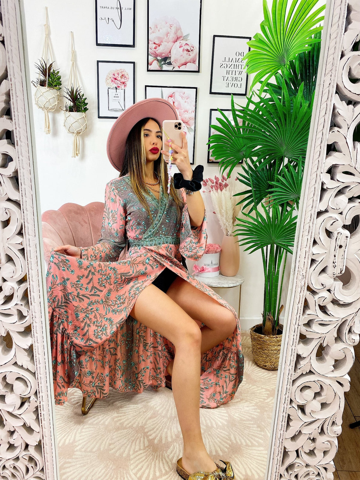 Kimono o abito etnico Base Rosa