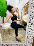 Set tuta sportiva nera