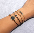 Bracciale con pietra nera