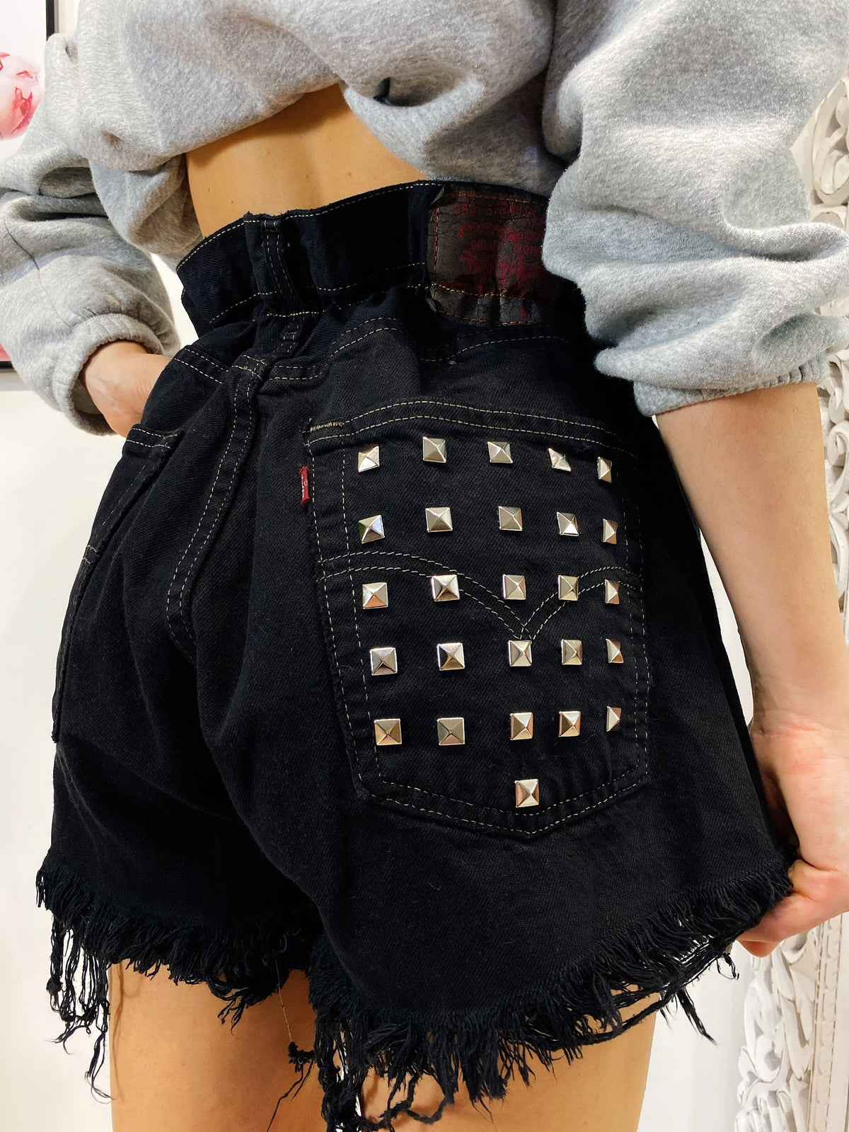 Short Levi’s Vintage con Borchie Nero