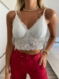Bralette bianca con strass