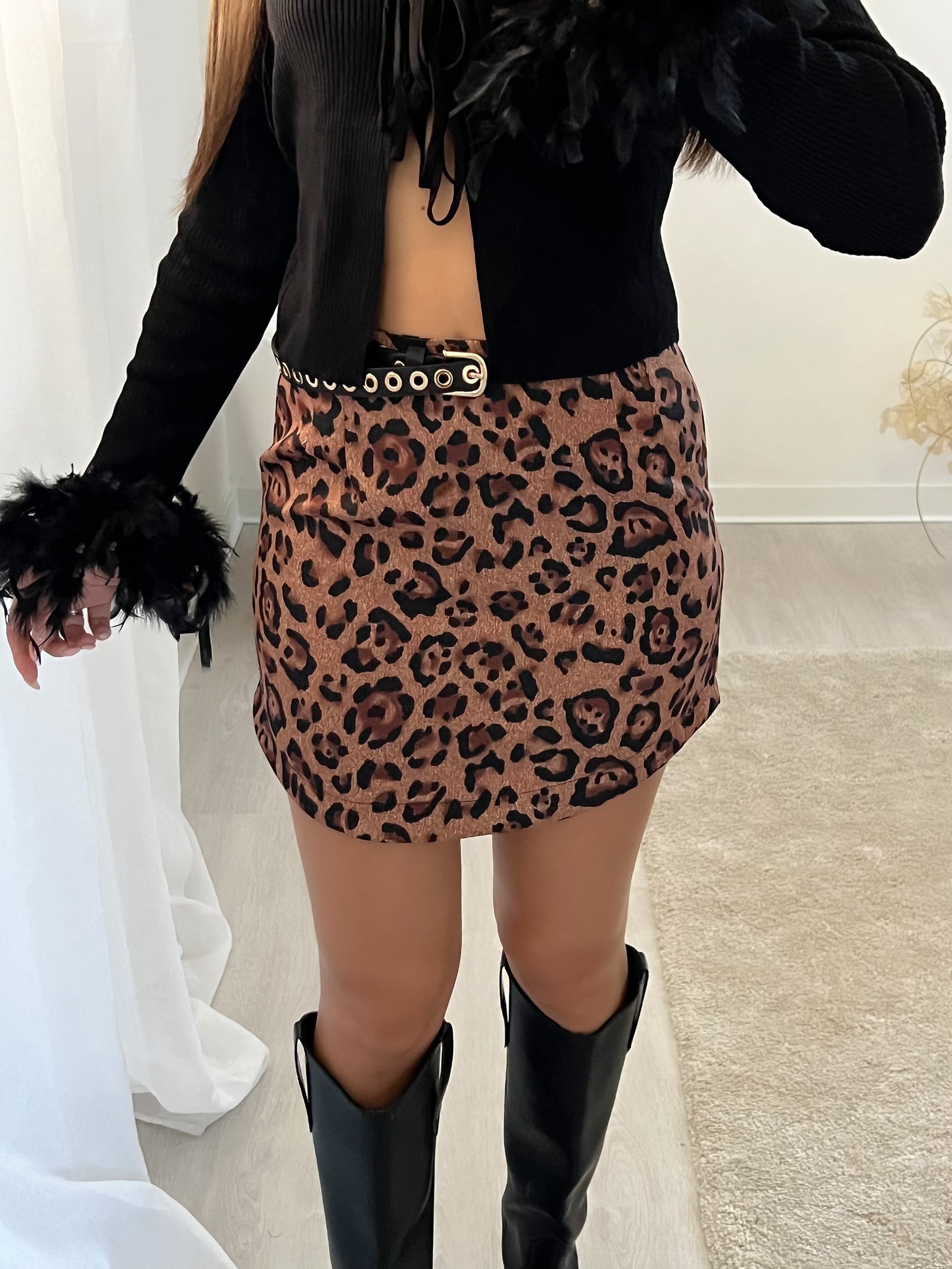 Gonna leopardata brown