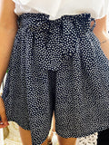 Short a pois con fiocco