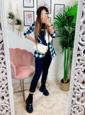 Giacca a quadri Black/white