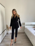 Giacca con strass nera