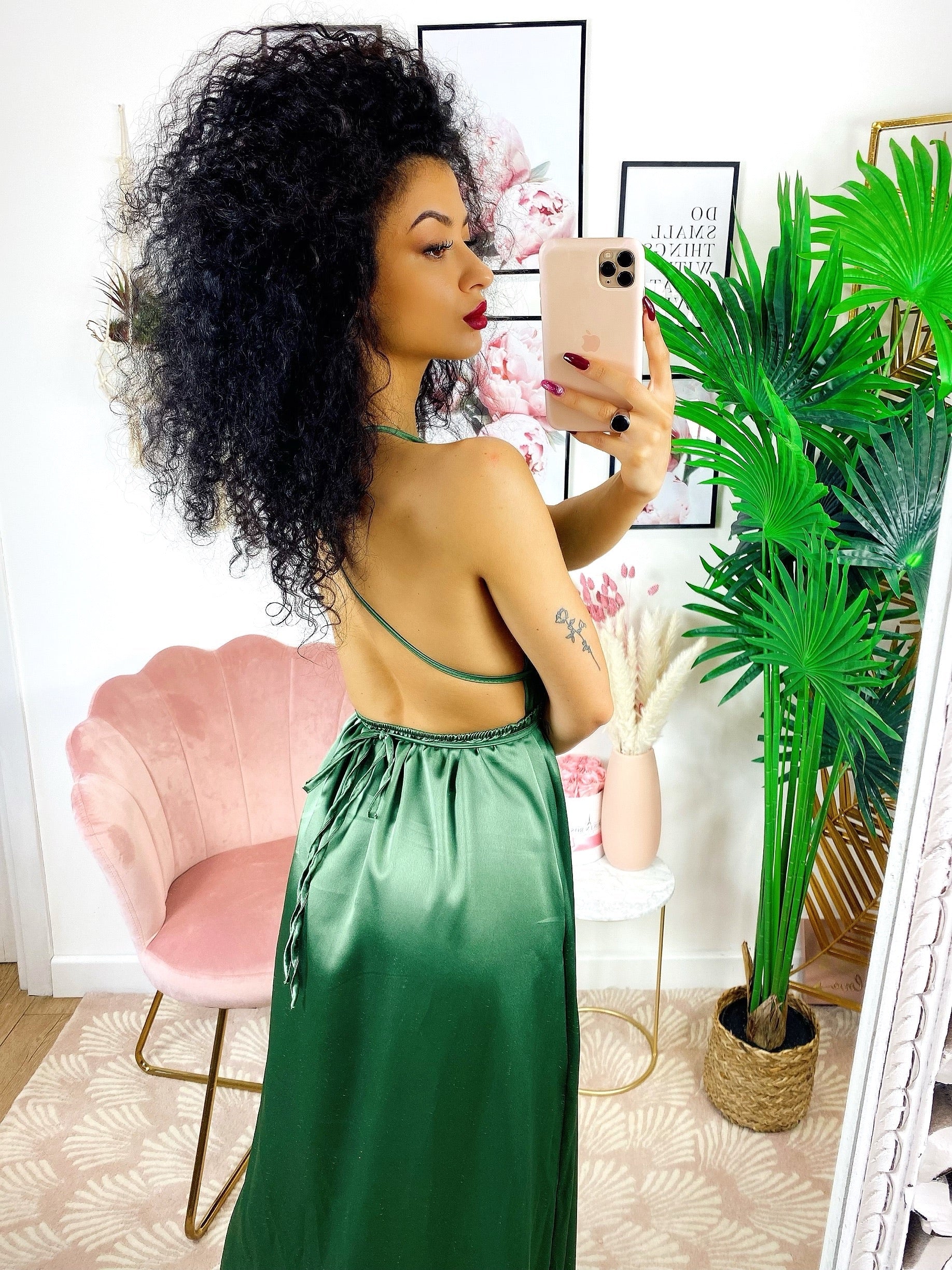 Dress Afrodite verde militare