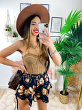 Short con Orsetti Nero