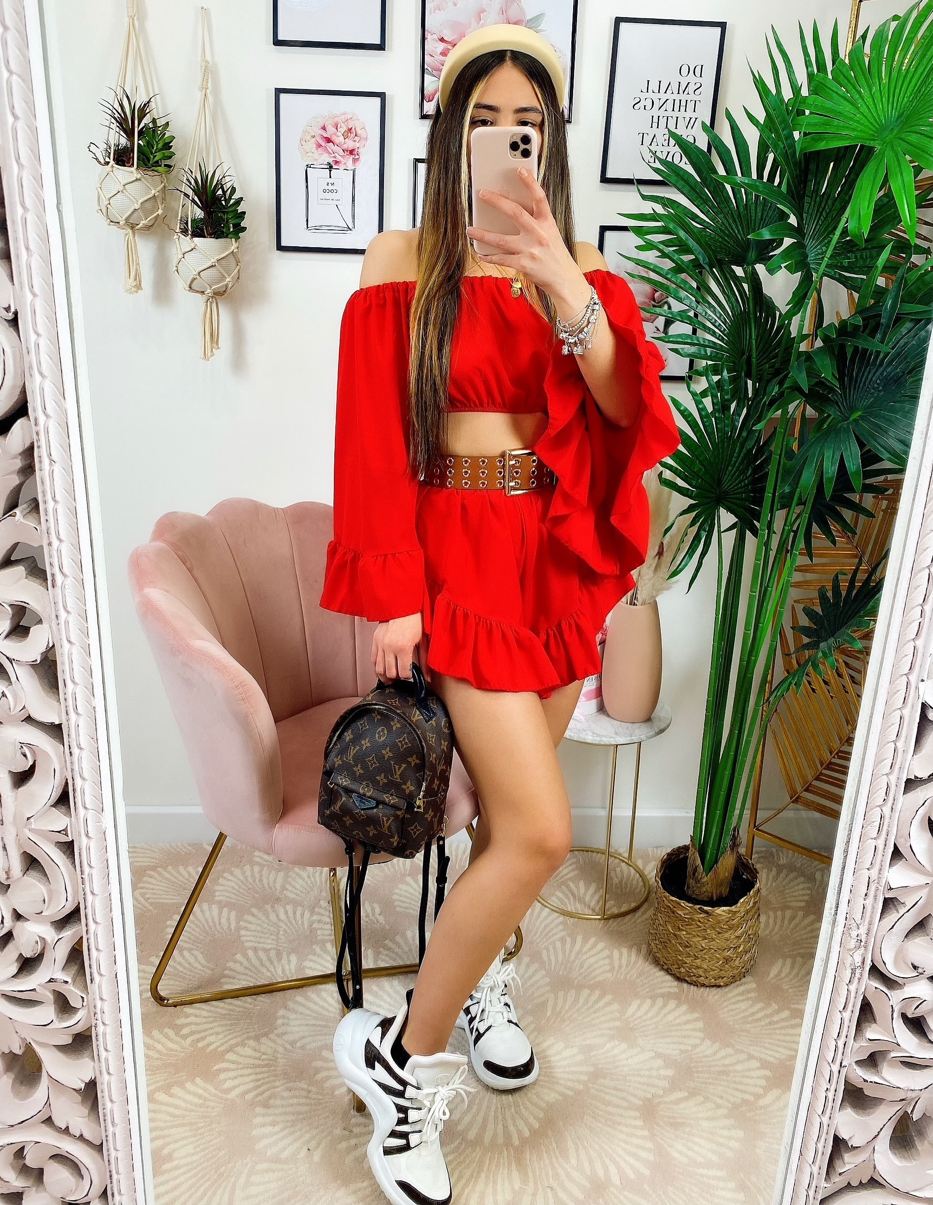 Completo due pezzi rosso