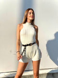 Completo a trecce bianco