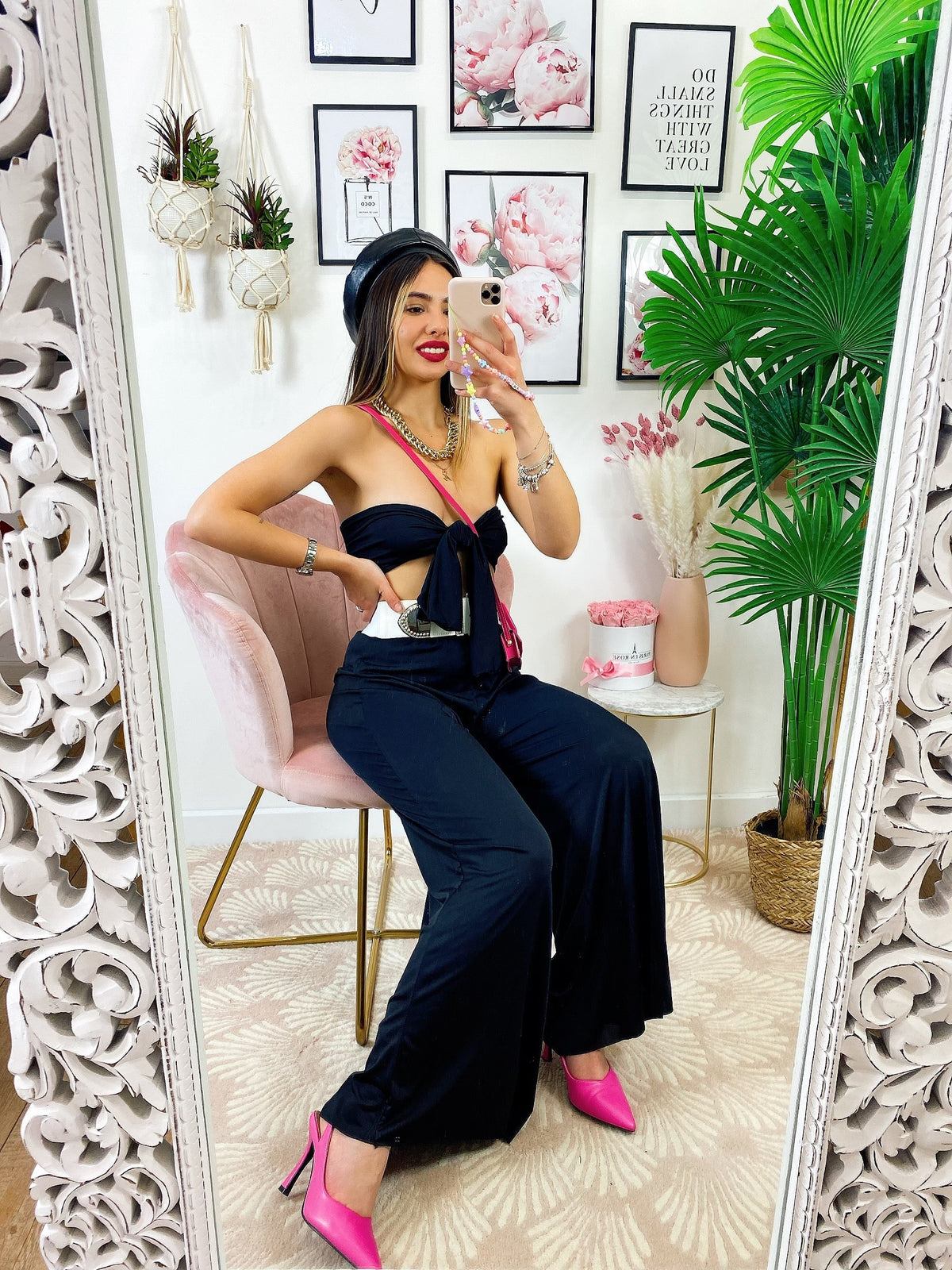 Completo Pantalone e Top con fiocco
