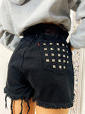 Short Levi’s Vintage nero con borchie
