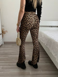 Pantalone a zampa animalier