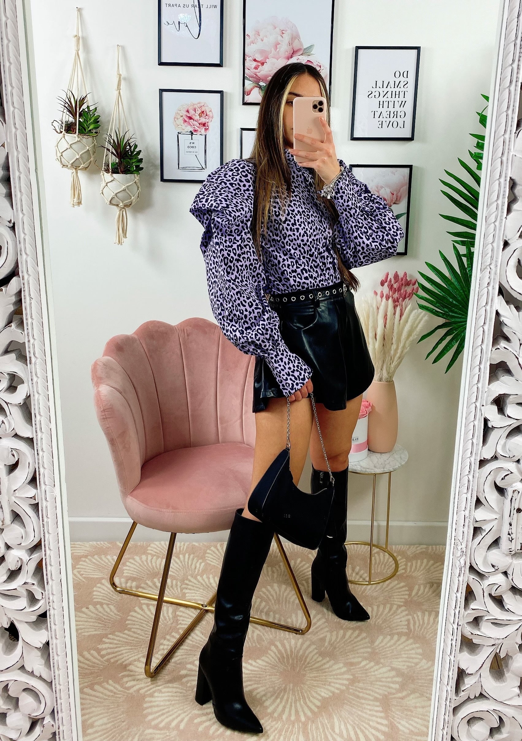 Blusa maculata viola
