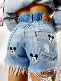 Short Levi’s Vintage con stampa topolino chiaro