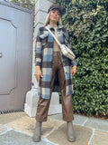 Pantalone in ecopelle marrone