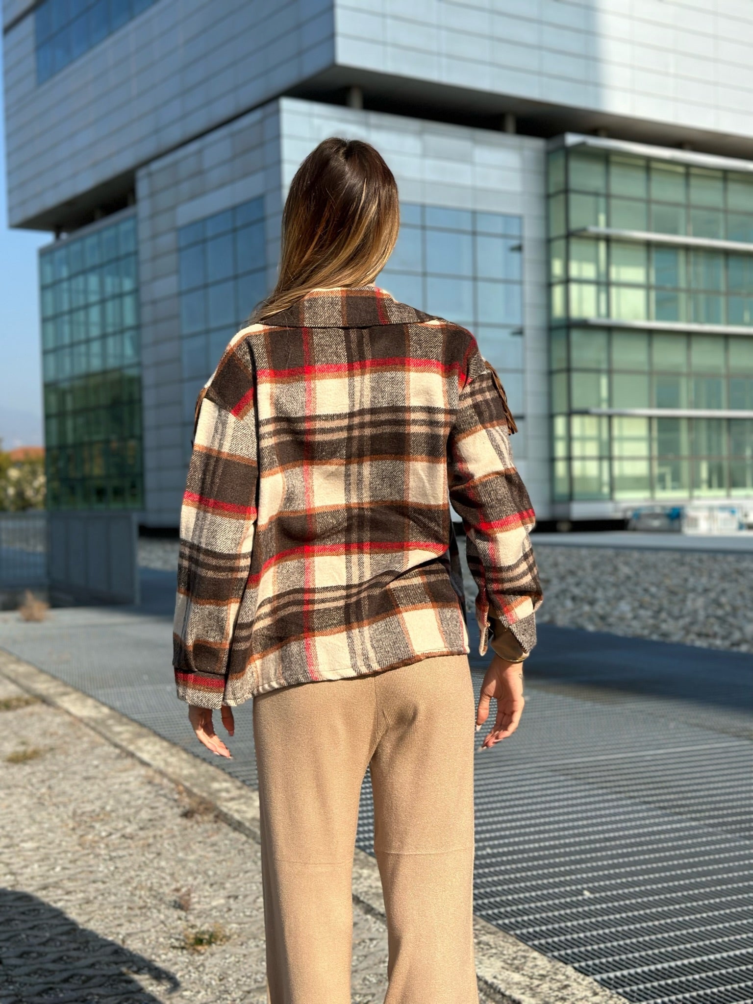 Giacca con frange nude